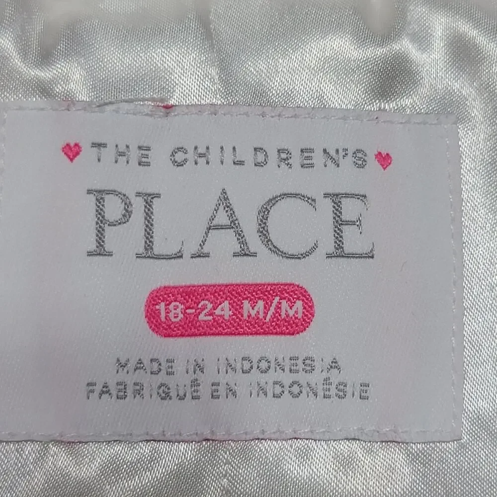 The Children's Place Infant White Faux Fur Coat w/ Pockets - Size 18-24M
